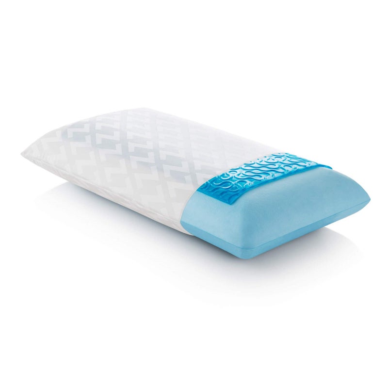 MALOUF Z Gel-Infused Dough Memory Foam + Z Gel Pillow - Removable Tencel Cover - Queen - High Loft - Image 1